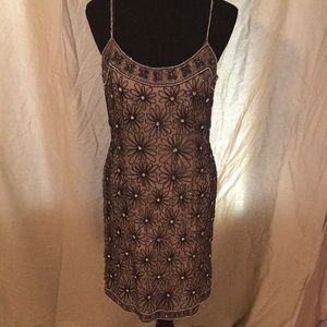 Ladies sequined cocktail dress.